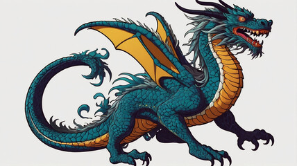 Fototapeta premium Dragon fur