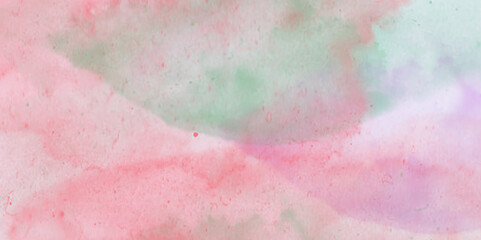 Obraz premium Watercolor background. Abstract pastel colors watercolor background. Light Azalea Pink Rough Abstract background design. Hand painted pink watercolor background with abstract fringe and bleed paint .