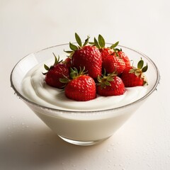 yogurt with strawberries
