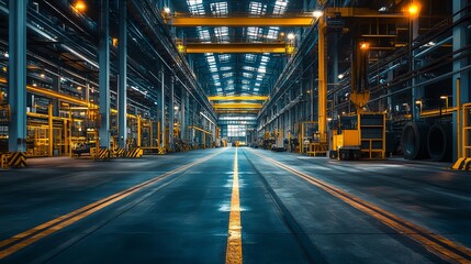 Obraz premium A large industrial building