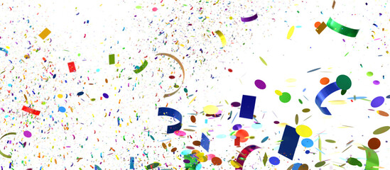 Abstract Colorful Confetti Explosion