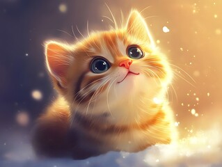 Cute cat background