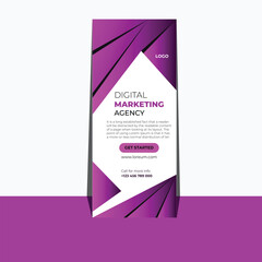 Fototapeta premium roll up banner design template