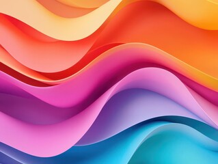 Obraz premium Digital abstract shapes, glowing neon lights, geometric pattern, 3D illustration
