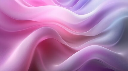 Obraz premium Abstract Gradient Waves in Soft Pink and Purple, Creating a Calming and Elegant Visual, Perfect for Themes of Modern Art, Creative Backgrounds, Minimalist Designs, and Contemporary Branding