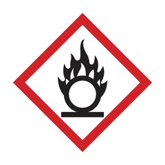 Easily oxidized sign icon