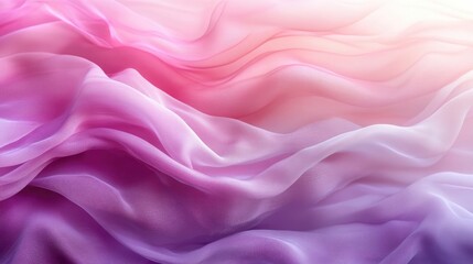 Fototapeta premium Elegant Abstract Waves in Gradient Pink and Purple, Perfect for Minimalist Art, Digital Design, and Creative Backgrounds, Evoking a Calming and Serene Aesthetic for Branding Projects