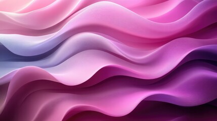 Soft Gradient Waves in Pink and Purple Tones, Ideal for Abstract Art, Contemporary Designs, and Digital Backgrounds, Creating a Calming and Harmonious Visual Effect