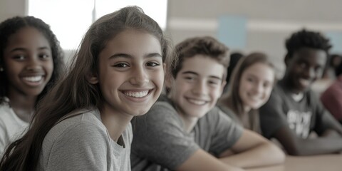 Obraz premium Classroom Setting with Students