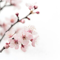 modern 2D doodle cartoon flower concept with open space for text, featuring whimsical floral and leafy elements on crisp white backgrounds.