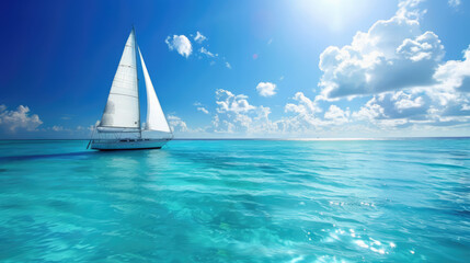 Naklejka premium Sailing boat