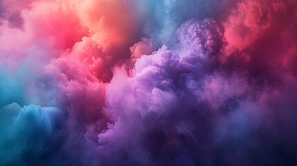 Colorful explosion rainbow holi paint splash, color powder explosion, AI generated image