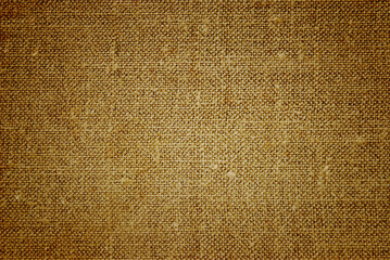 Old brown hessian canvas as background