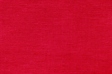Linen fabric texture, red canvas texture as background