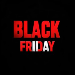 Black Friday sale event promotion poster.