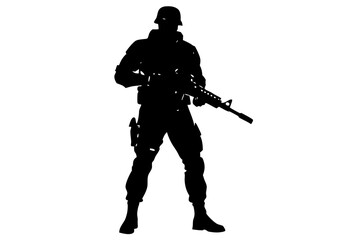 soldier silhouette.