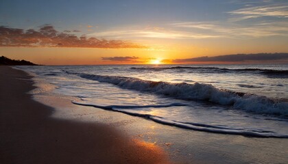 sunset on the beach