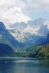 Gosau lake in the Austrian Alps