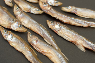 Fototapeta premium A dried smoked fish smelt 