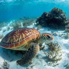 sea turtle in gulf of mexico