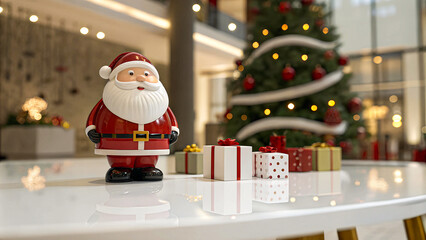 santa claus with gifts