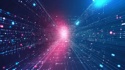 Obraz premium Digital technology world with futuristic virtual concept design, featuring innovative business solutions and abstract vector background elements