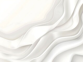 Obraz premium Abstract background of white silk or satin. 3d render illustration