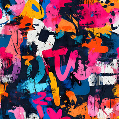 Abstract Background - Vibrant Colors and Bold Brushstrokes