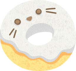 Smiling bread character   png