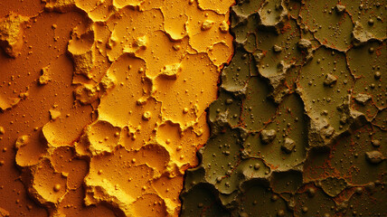 Textured golden and green abstract pattern