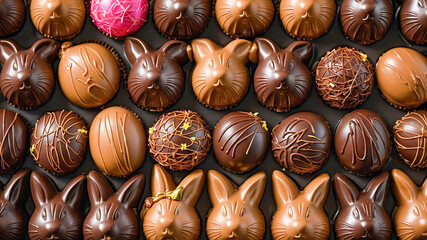 AI-generated image of mouth-watering Easter chocolate bunny