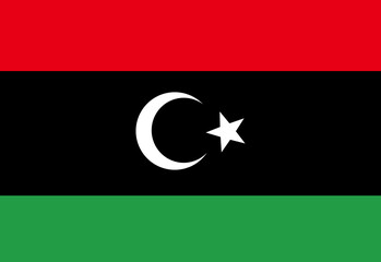 flag of libya nation