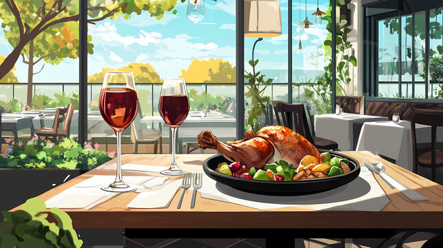 Explore our wide range of delicious dishes crafted with fresh, locally-sourced ingredients. Exquisite. Illustration