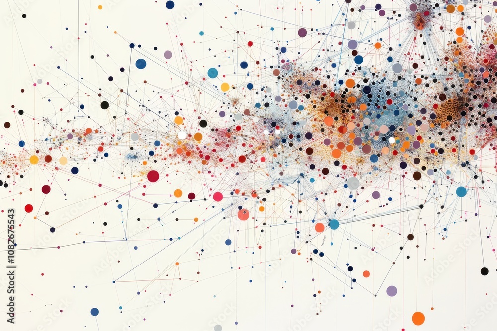 Fototapete visual representation of global connectivity through a network map highlighting continents and citie