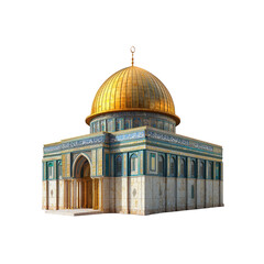 Obraz premium The Dome of the Rock Iconic Jerusalem Shrine