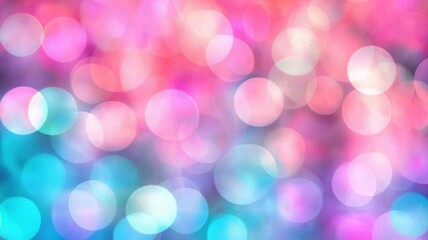 Fototapeta premium Ethereal Bokeh Lights in Soft Pastel Hues Creating a Dreamy Floating Glow for Backgrounds and Designs