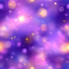 Seamless festive bokeh background with sparkling particles creating a magical and dreamy atmosphere, ideal for celebrations, holidays, or special occasions