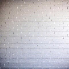 Obraz premium A high-resolution ultrarealistic image of a white-painted brick wall. This digital artwork showcases a meticulously detailed and textured surface of the wall, highlighting individual bricks and the mo