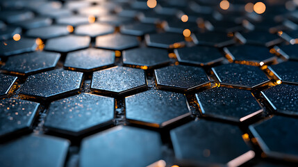 Obraz premium Explore the intricate details of solar panel cells in renewable energy