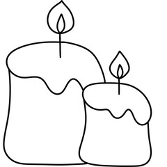 out line Christmas clipart