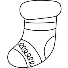 out line Christmas clipart