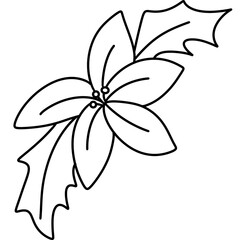 out line Christmas clipart