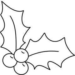 out line Christmas clipart