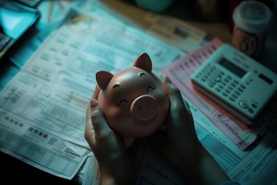 A man smiles while showing a digital graph on a tablet to a woman, discussing financial insights related to retirement planning in a bright, modern living space. - Powered by Adobe