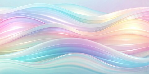 Soothing abstract pastel background with gentle wavy lines for relaxation and harmony