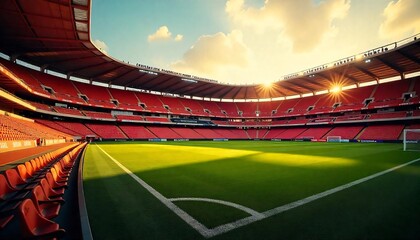 활기찬 축구 경기장
Vibrant Soccer Stadium
