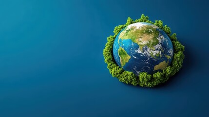 Fototapeta premium Green Planet Earth Eco Friendly World Nature Conservation Sustainability