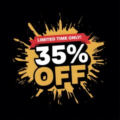 Bold Black Friday Sale Banner | Sleek Minimalist Discount Banner for Online Retail Campaigns