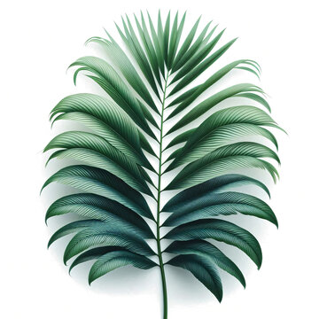 recommend clip art: Tropical green palm leaf cut-out