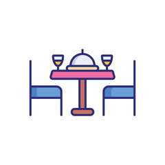 Table Setting vector icon